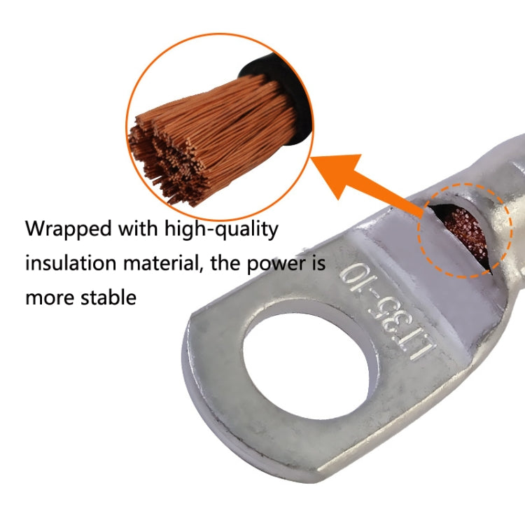 GSA-001 Car Ground Wire Battery Pile Head  Extension Cord Battery Connection Line 40cm(Positive)