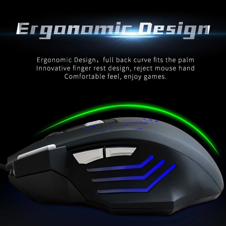 MOS7 7 Keys One-click Combo Custom Keyboard Shortcuts Game Mice, Cable Length: 2m(Black)