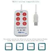 HK-6 6 Keys Custom PS Shortcut Keys Medical Ultrasound Acquisition USB Keypad, Cable Length: 2m