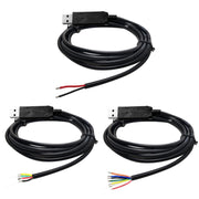 USB Switch Cable Keyboard Mouse Custom Shortcut Keys, Style:3 Switches