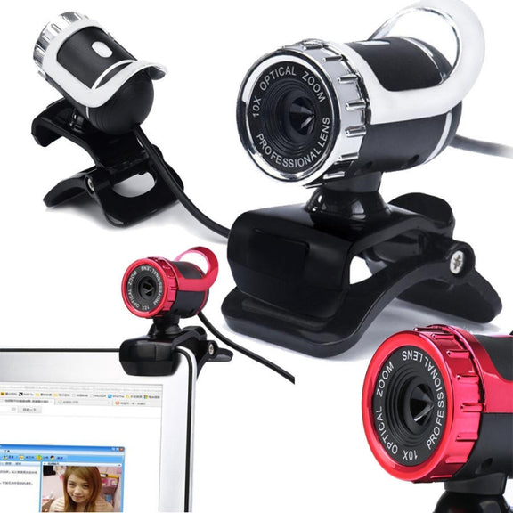 HXSJ A859 480P Computer Network Course Camera Video USB Camera Built-in Sound-absorbing Microphone(No Camera Function Silver)