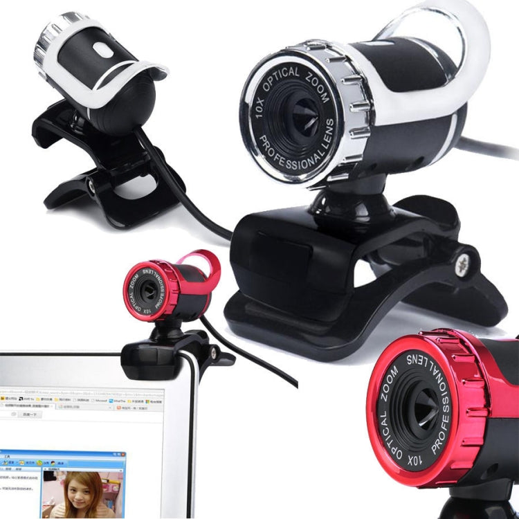 HXSJ A859 480P Computer Network Course Camera Video USB Camera Built-in Sound-absorbing Microphone(Black)