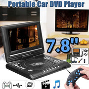 7.8 inch Portable DVD with TV Player, Support SD / MMC Card / Game Function / USB Port(US Plug)