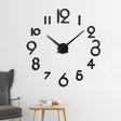 Creative DIY Acrylic Clock Home Digital Wall Clock(Black) - DIY Clocks by PMc TechLife | Online Shopping South Africa | PMc TechLife | Buy Now Pay Later Mobicred