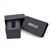 BAOGELA Paper + Sponge Square Watch Packaging Box Black Watch Gift Box, Size: 12.1 x 7.6 x 6.8cm