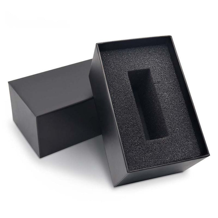 BAOGELA Paper + Sponge Square Watch Packaging Box Black Watch Gift Box, Size: 12.1 x 7.6 x 6.8cm