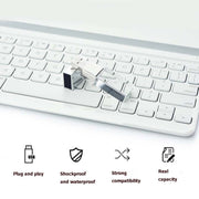 2 PCS Crystal Flash Light Emitting USB 2.0 Flash Drive Car Music USB Flash Drive, Capacity: 8G (200 Music + 80 MV)