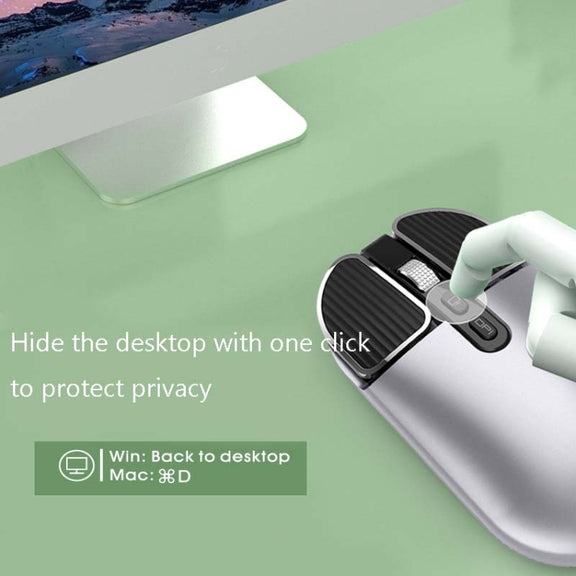 M203 2.4Ghz 5 Buttons 1600DPI Wireless Optical Mouse Computer Notebook Office Home Silent Mouse, Style:2.4G(Gray)