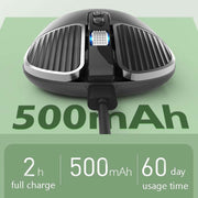 M203 2.4Ghz 5 Buttons 1600DPI Wireless Optical Mouse Computer Notebook Office Home Silent Mouse, Style:2.4G(Gray)