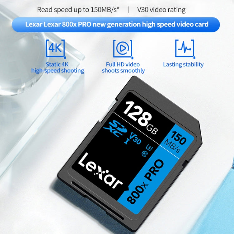Lexar SD-800X Pro High Speed SD Card SLR Camera Memory Card, Capacity: 64GB