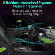 Car Aromatherapy Rotating Balance Dragonfly Creative Perfume Decoration(Rose Gold)