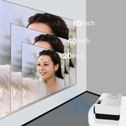 S261/J16 Home Mini HD 1080P Portable LED Projector, Support TF Card / AV / U Disk, Plug Specification:EU Plug(Pink White)