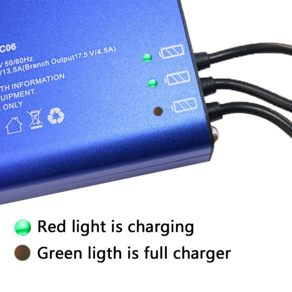 4 in 1 Parallel Power Hub Intelligent Battery Controller Charger for DJI Phantom 3 Standard SE FPV Drone, Plug Type:EU Plug