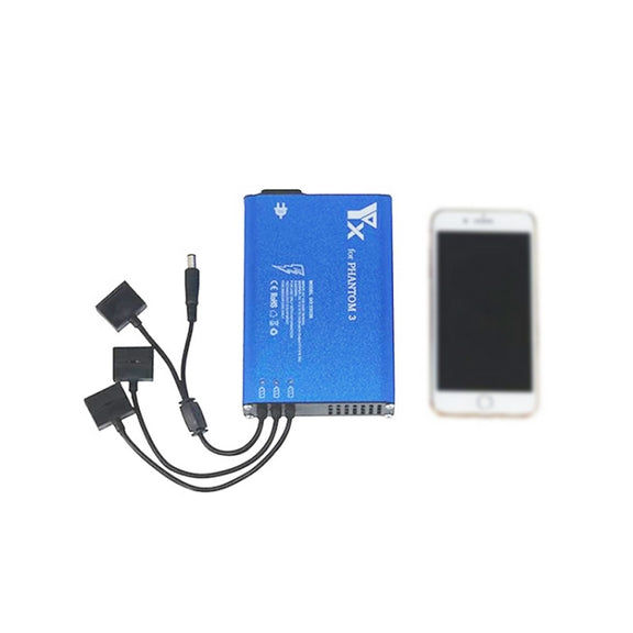 4 in 1 Parallel Power Hub Intelligent Battery Controller Charger for DJI Phantom 3 Standard SE FPV Drone, Plug Type:EU Plug