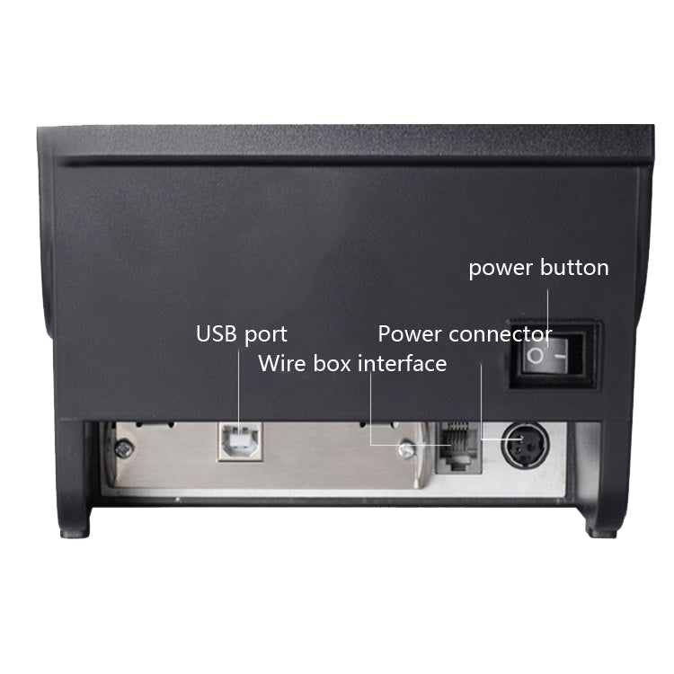 Xprinter XP-76IIH Dot Matrix Printer Open Roll Invoice Printer, Model: USB Interface(UK Plug)