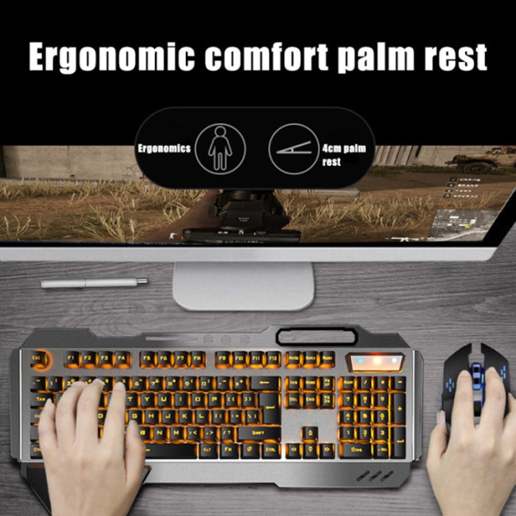 K680 Rechargeable Wireless Keyboard and Mouse Set(Black Mixed Color)