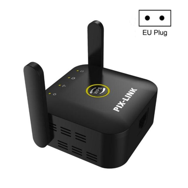 PIX-LINK WR22 300Mbps Wifi Wireless Signal Amplification Enhancement Extender, Plug Type:EU Plug(Black)