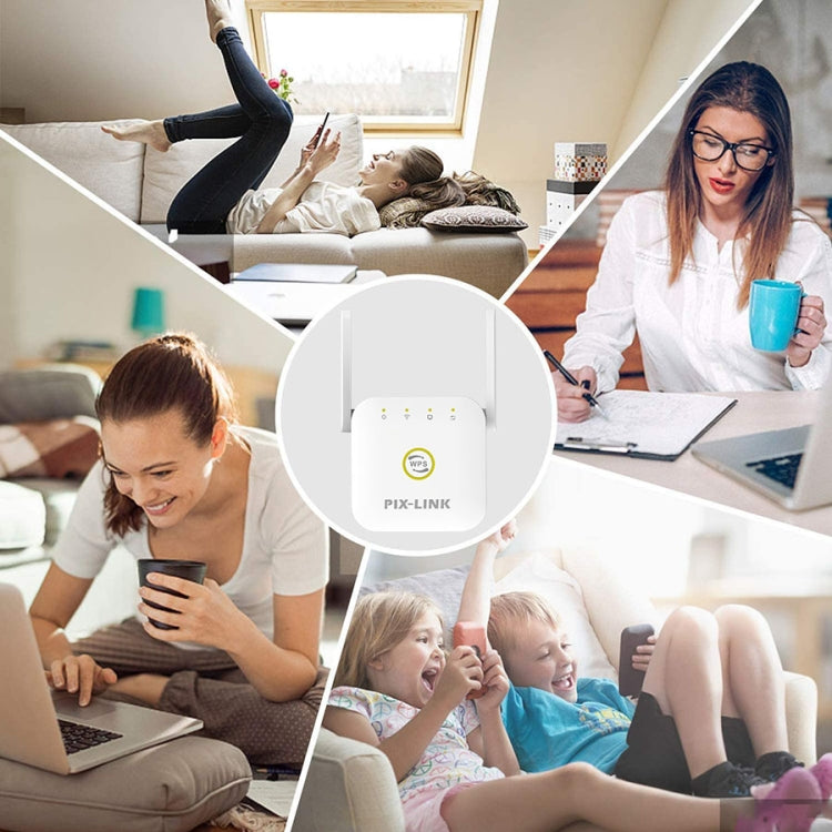 PIX-LINK WR22 300Mbps Wifi Wireless Signal Amplification Enhancement Extender, Plug Type:AU Plug(Black)