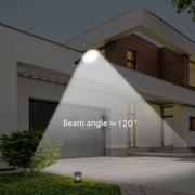 50W LED Outdoor Light Sensing IP65 Water-resistant Wall Lamp Garden Courtyard Street Light(White Light)