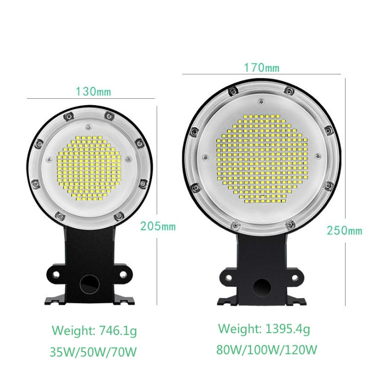 70W LED Outdoor Light Sensing IP65 Water-resistant Wall Lamp Garden Courtyard Street Light(Warm White Light)