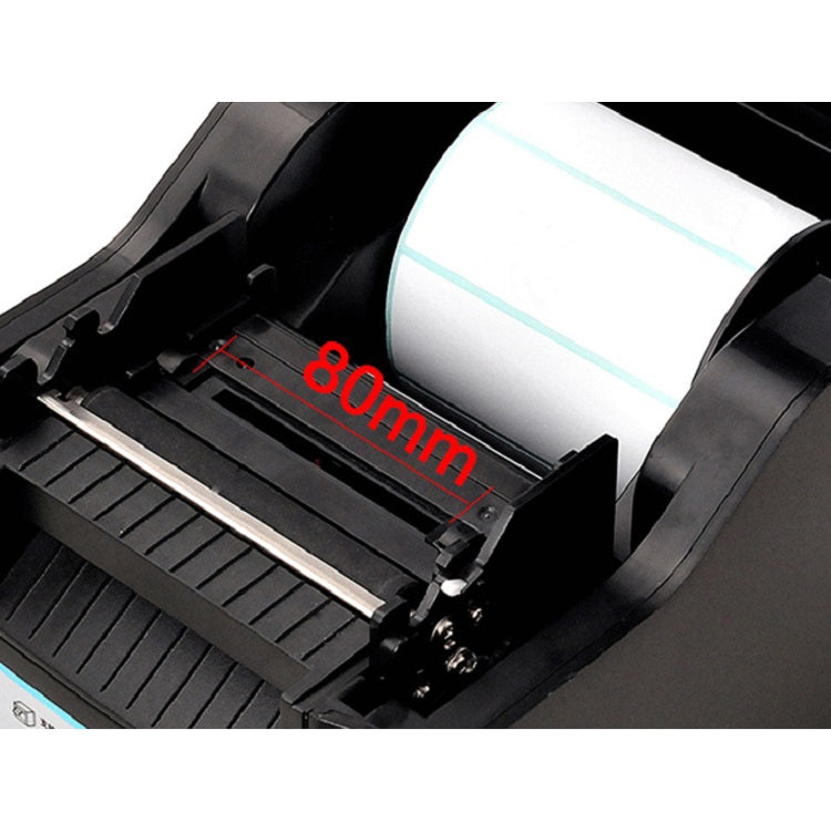 Xprinter XP-370B Barcode Printer Self-adhesive QR Code Printer Label Clothing Tag Thermal Ticket Machine(US Plug)