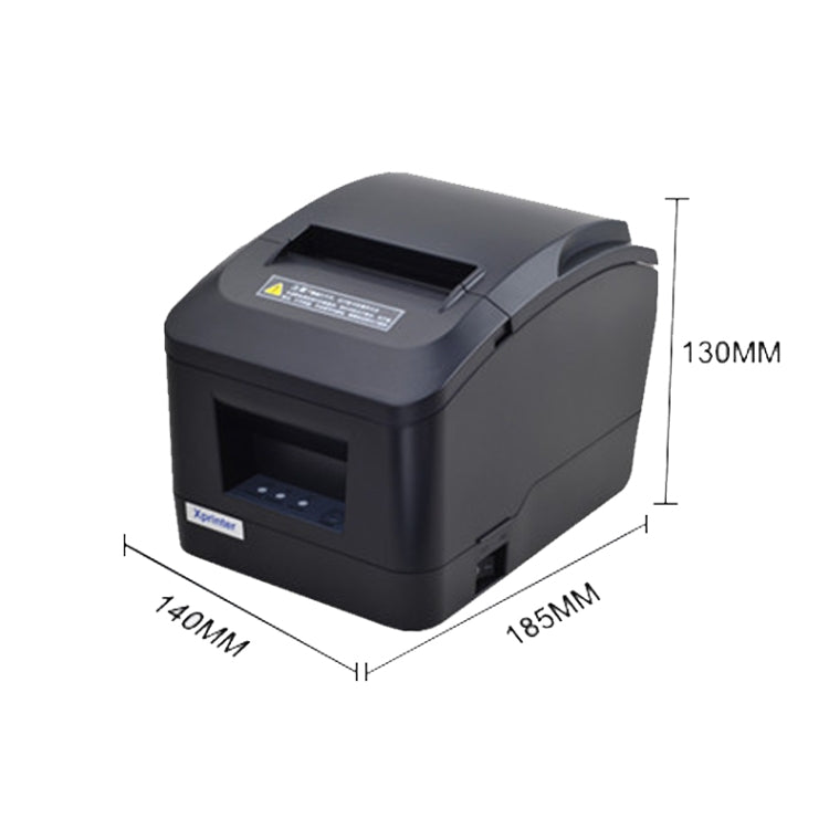 Xprinter XP-A160M Thermal Printer Catering Bill POS Cash Register Printer, Style:US Plug(Network Port LAN)
