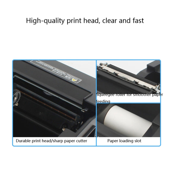 Xprinter XP-A160M Thermal Printer Catering Bill POS Cash Register Printer, Style:US Plug(Network Port LAN)