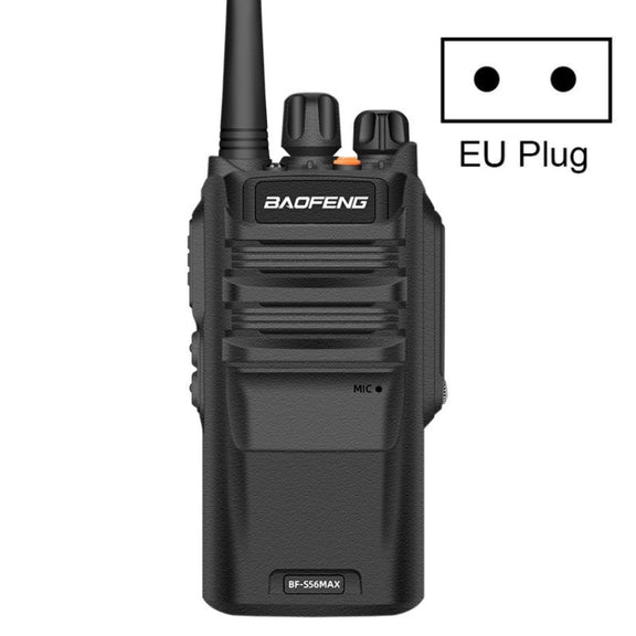 Baofeng BF-S56MAX High-power Water-resistant Handheld Communication Device Walkie-talkie, Plug Specifications:EU Plug