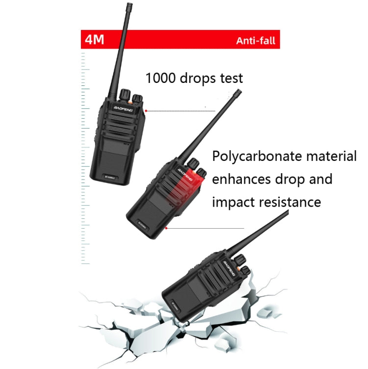 Baofeng BF-S56MAX High-power Water-resistant Handheld Communication Device Walkie-talkie, Plug Specifications:US Plug