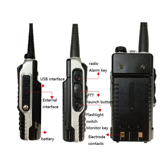 Baofeng BF-B2Plus Outdoor 50km Mini High-power FM Walkie-talkie, Plug Specifications:UK Plug
