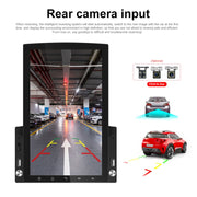 9.7 inch Vertical Screen HD 2.5D Glass Car MP5 Player Android Navigation All-in-one Machine, Specification:Standard