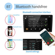 Universal Machine Android Smart Navigation Car Navigation DVD Reversing Video Integrated Machine, Size:9inch 2+16G, Specification:Standard+8 Lights Camera