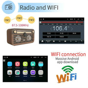 Universal Machine Android Smart Navigation Car Navigation DVD Reversing Video Integrated Machine, Size:9inch 2+16G, Specification:Standard+8 Lights Camera