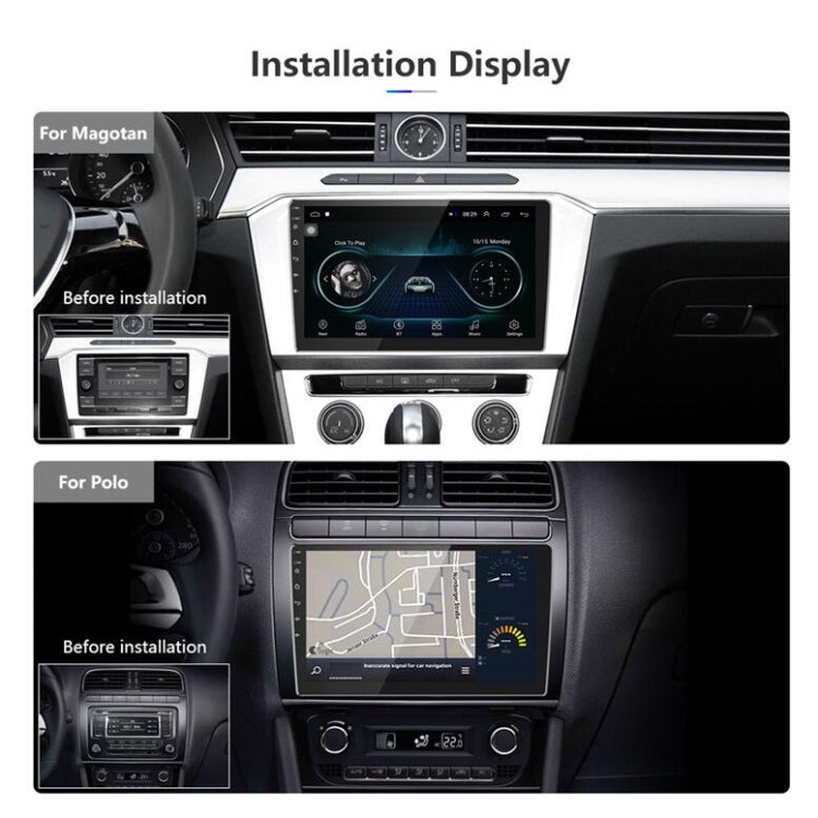 Universal Machine Android Smart Navigation Car Navigation DVD Reversing Video Integrated Machine, Size:10inch 2+32G, Specification:Standard+8 Lights Camera