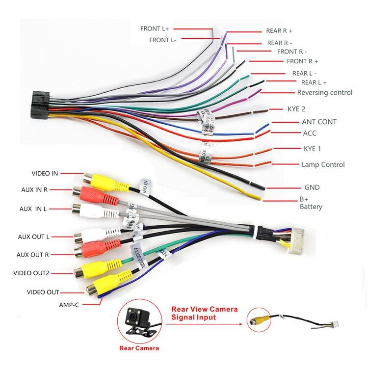 Universal Machine Android Smart Navigation Car Navigation DVD Reversing Video Integrated Machine, Size:9inch 2+32G, Specification:Standard+12 Lights Camera