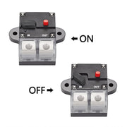 150A Auto Circuit Breaker Car Audio Fuse Holder Power Insurance Automatic Switch(Black)