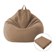 Lazy Sofa Bean Bag Chair Fabric Cover, Size: 70x80cm(Brown) - Sofa Covers & Chair Covers by PMC TechLife | Online Shopping South Africa | PMC TechLife