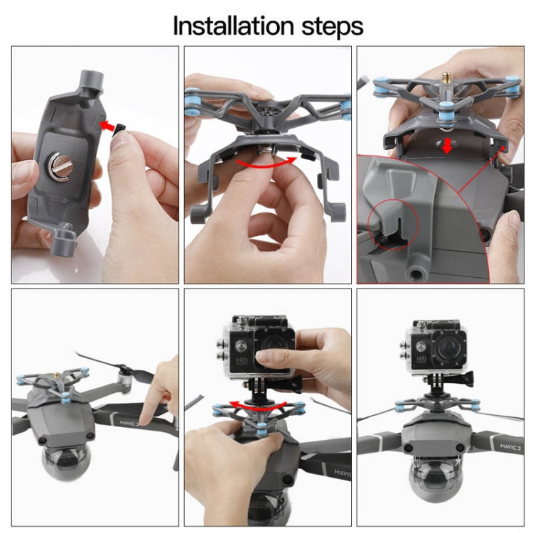 RCSTQ RCGEEK for DJI Mavic 2 Multi-function Expansion Bracket Shock Mount Set Shock Mount Bracket Set