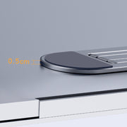 Oatsbasf Portable Storage Foldable Notebook Computer Bracket Heightening Fan Heater(Silver)