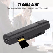 Bluetooth Receiver Smart Headphone Voice Translator 26 Multi-language Travel Business TF Card Voice Text Interpreter Earphone(Black)