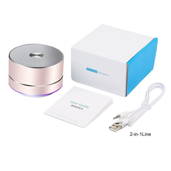 Portable Wireless Bluetooth Speaker Stereo LED Speakers with Built-in Mic MP3 MINI Subwoof Smart Column Loudspeaker