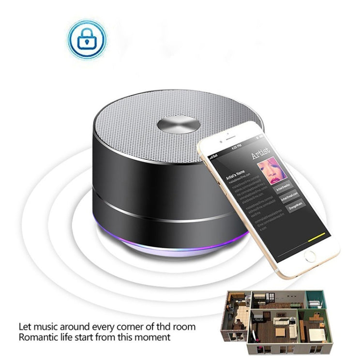 Portable Wireless Bluetooth Speaker Stereo LED Speakers with Built-in Mic MP3 MINI Subwoof Smart Column Loudspeaker