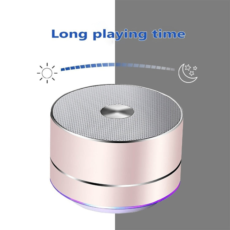 Portable Wireless Bluetooth Speaker Stereo LED Speakers with Built-in Mic MP3 MINI Subwoof Smart Column Loudspeaker(Grey)