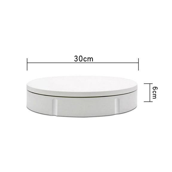 30cm Remote Control Speed Electric Turntable Sample Display Stand, Specification:UK Plug(Black)