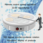 30cm Remote Control Speed Electric Turntable Sample Display Stand, Specification:UK Plug(Black)