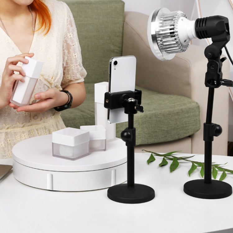 30cm Remote Control Speed Electric Turntable Sample Display Stand, Specification:UK Plug(White)
