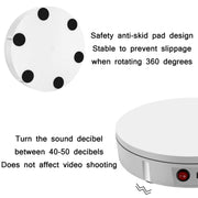 30cm Remote Control Speed Electric Turntable Sample Display Stand, Specification:AU Plug(Black)