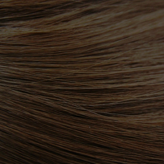 Female Black Long Straight Wig With Air Bangs(Cold Brown (Solid Color) 58CM)