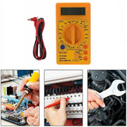 DT-830B Handheld Digital Multimeter Ammeter Voltmeter Digital Display Universal Tester Meter(Yellow)