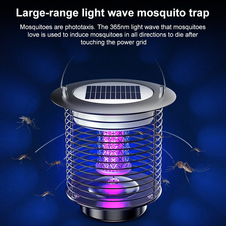 Outdoor Solar Water-resistant Mosquito Lamp Mosquito Repellent, Color:TM02 Black